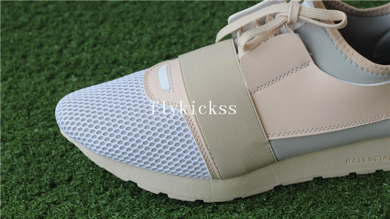 Balenciaga Race Runner Trainers Cream